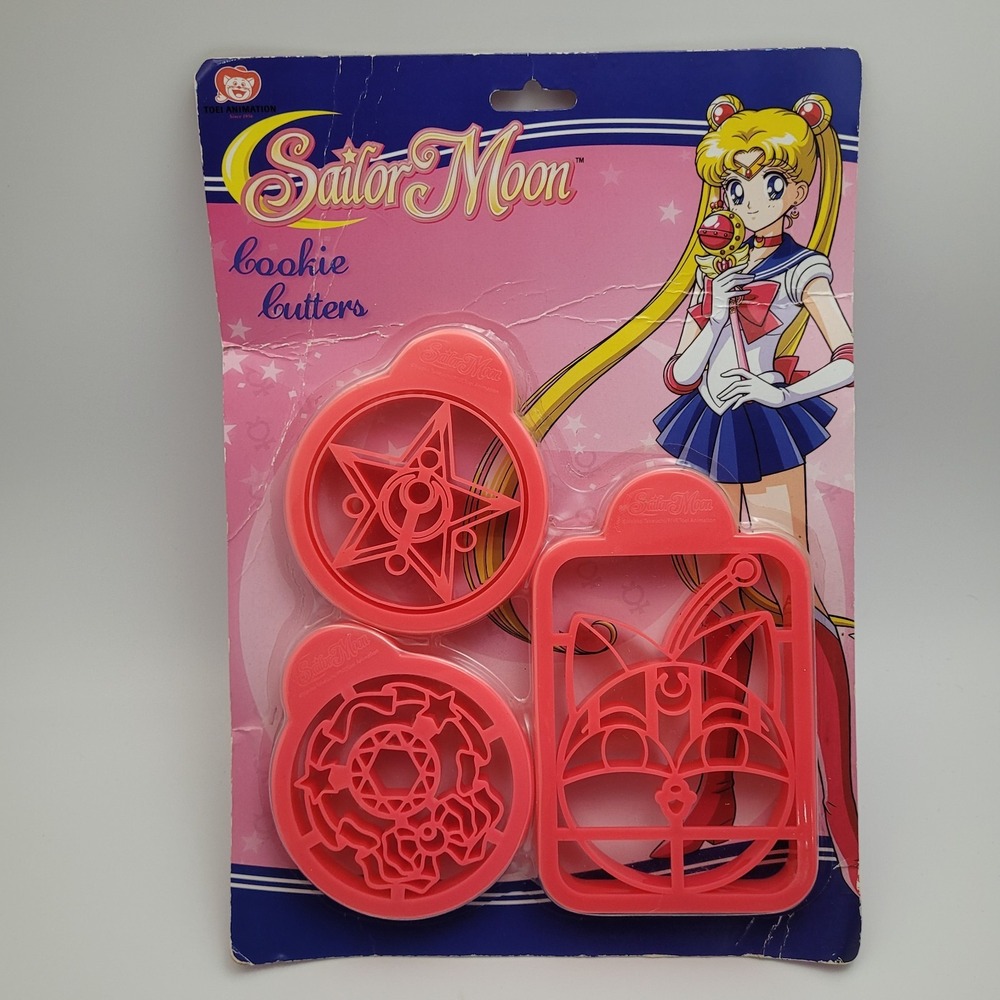 Sailor Moon Cookie Cutter Set Anime Kitchenware Luna P Ball NEW Sealed Rare